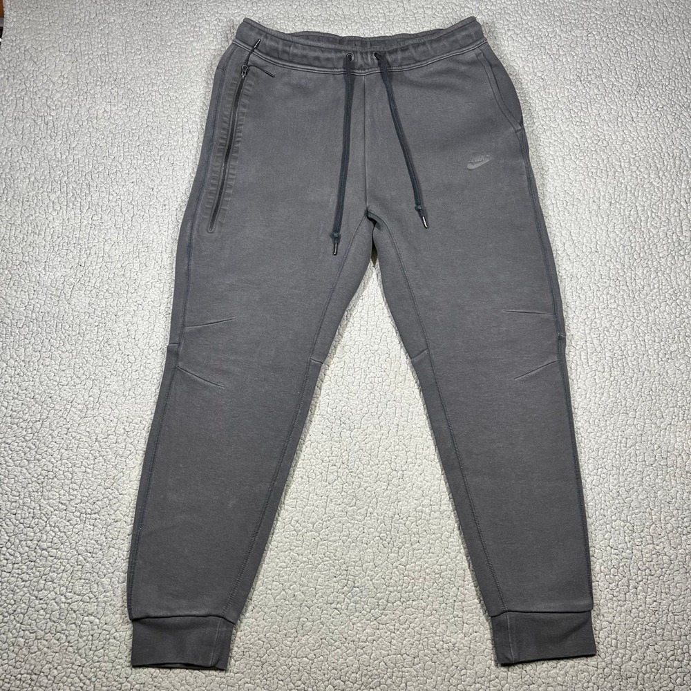Nike Sportswear Tech Fleece Joggers Mens Large Dark Grey FB8002-060 Slim Fit